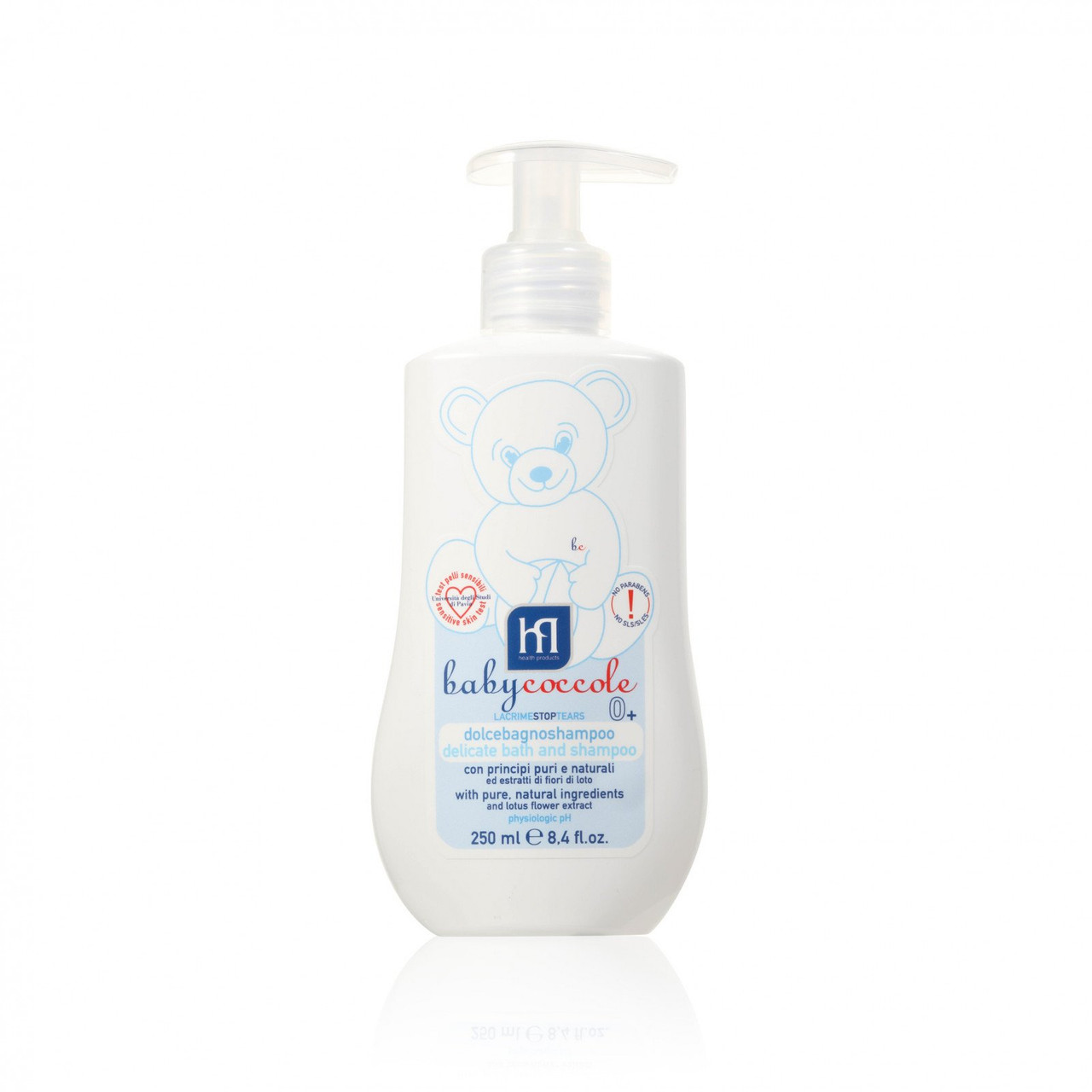 Babycoccole BAGNO SHAMPOO DOLCE E SETOSO per il bagnetto di neonati e  bambini. Con Estratti di Fiore di Loto e Ingredienti Naturali, per Pelli