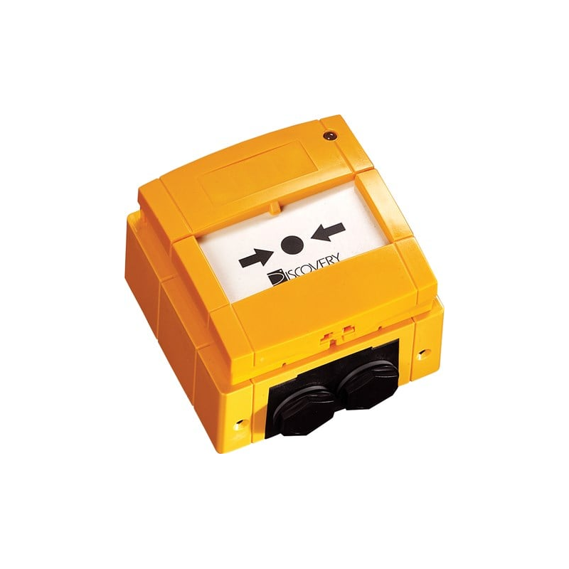 Discovery Manual Call Point - Outdoor - Yellow - Isolating - Videcon