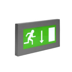 Exi-LED Wall mounted 3 Hour Maintained Exit sign with White finish (Arrow Left)