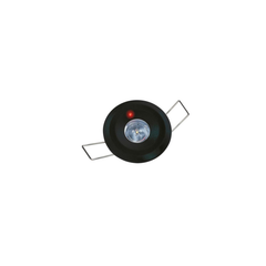 LED-Lite Addr.Non-maint'd 3 Hr Emer downlight c/w 3W LED, corridor lens and thru'hole (Black)