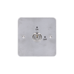 Surface key switch, 2-position, momentary, keyed alike