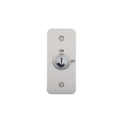 Surface architrave key switch, 2-position, maintained, keyed to differ