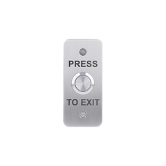 Stainless steel exit button, architrave, surface mount