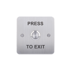Standard green dome exit button, flush mount