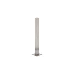Wheelchair/car height stainless steel post