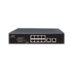 Uniview 8 PoE + 2 Uplink Unmanaged Network Switch