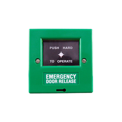 Double Pole Breakglass Unit - Green