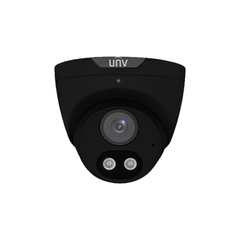 Uniview Prime 3 5MP IP AI Full Colour Fixed Turret Camera BLACK (with Built-in Microphone)
