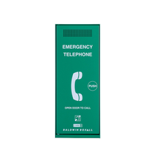 Care2 Emergency Tel.Green Push Door