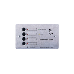4 Way Toilet Alarm Control Panel S/Steel