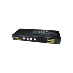 KVM Switch HDMI USB 4 Port 4K, 4 USB2.0, 4K @60Hz, KVM Switch 4 PC 1 Monitor, HDMI 2.0, HDCP2.2, YUV 4: 4: 4, with Cable