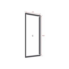 ZFP Flush-fit bezel for large cabinet