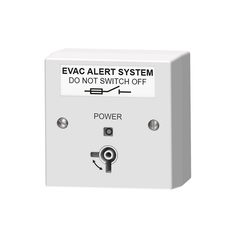 Evacuation Alert System Mains Isolator Key switch