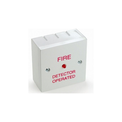 Fire Detector Operated' text - Flush Fire Detector Operated' text - Flush