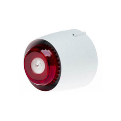 Sounder & VAD LED beacon shallow base white body white flash - Coverage C-3-8.