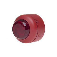 VXB LED beacon, 24v,red body, red lens, deep base.