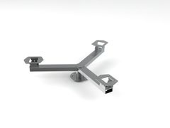 3 - way fixed housing adaptor complete with swivel plates
