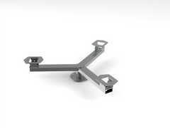 3 - way fixed housing adaptor complete with swivel plates