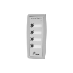 Four-button Wave-Track keypad transmitter with plug-top PSU and clip-on wall/desk mount bracket