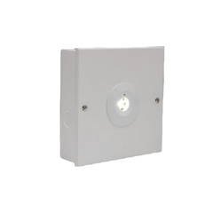 LED-Lite Addressable Maintained 3 Hour 3W LED in White Surface Mount Box