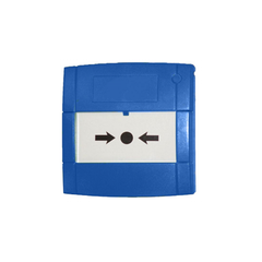 KAC Blue Call Point NO/NC Contacts, Flush, Glass.