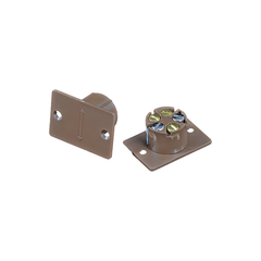 F.Contact 5T Twin Rectangular Brown