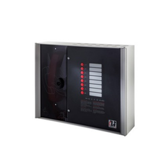 Lexicomm Network 4 line Master Station. Requires 1x 12v 7Ah for 24hr standby. S/Steel