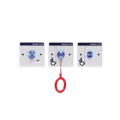 Vox Ignis â€šÃ„ÃºAssist Callâ€šÃ„Ã¹ Alarm WC system. Comprises of 1x over-door plate, 1x cancel plate, 1x pull cord and signage Injection moulded white polycarbonate.