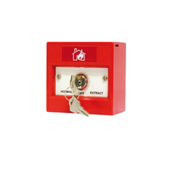 KAC Red Key Switch Call Point, DP, 3 Pos. Untrapped, Surface