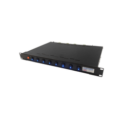 1U RACK MOUNT 24V DC 8A WITH EIGHT 1A MANUALLY SWITCHED OUTPUTS