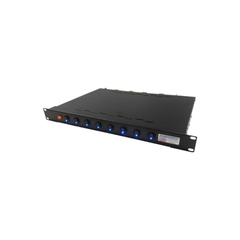 1U RACK MOUNT 12V DC 8A WITH FOUR 2A MANUALLY SWITCHED OUTPUTS