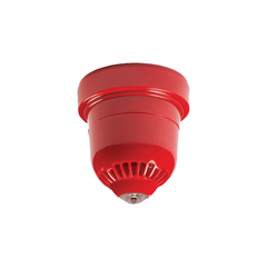 Ziton Wireless Sounder/Beacon, Ceiling Mount /w Battery Pack, RB, WF