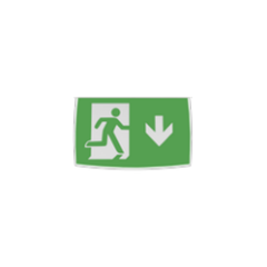 N40GR-L1 40m Exit sign symbol left