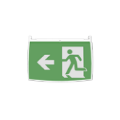 N20GR-L1 20m Exit sign symbol left
