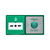 Double exit device, green dome button and resettable emergency release