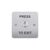 Standard green dome exit button, flush mount