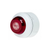 VXB LED beacon, 24v,white body, red lens, deep base.