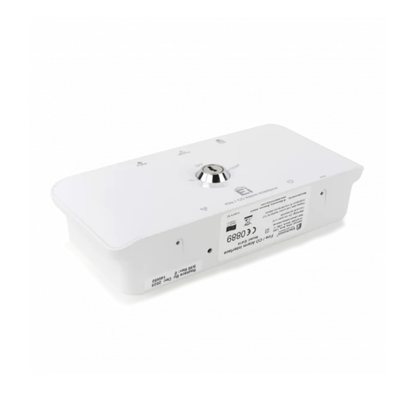 RadioLINK Fire/ CO Alarm Interface. 230V or 12-24V with 10Yr+ Rechargeable Back-up