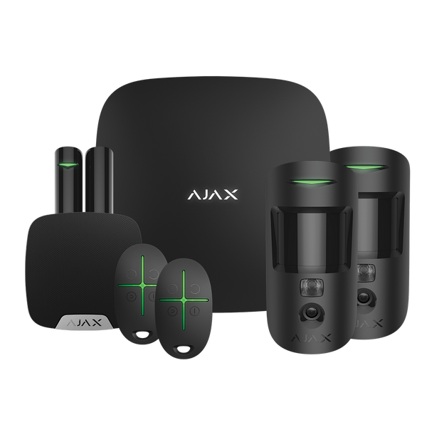 Ajax Kit 2 Cam Plus Apartment with keyfobs (8PD)