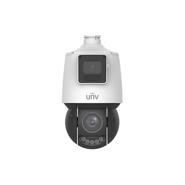 Uniview Prime 4MP+4MP Lighthunter Dual-lens Network PTZ Camera (Warm Light LED) Black