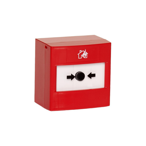 Nittan EV Resettable Call Point c/w Back Box & Wall Plate (-ve Isolated)