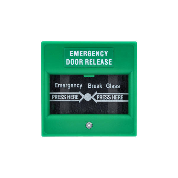 Double-pole breakglass emergency door release