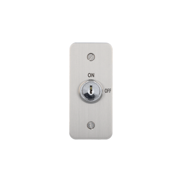 Surface architrave key switch, 2-position, maintained, keyed to differ