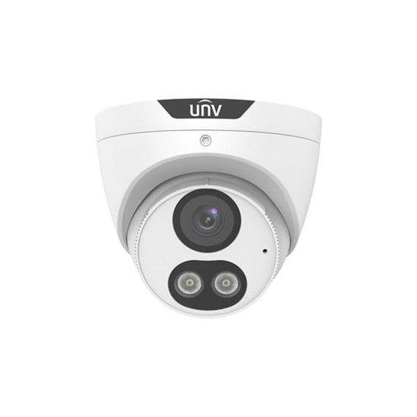 Uniview Prime 3 5MP IP AI Full Colour Fixed Turret Camera with Built-in Microphone (4mm)