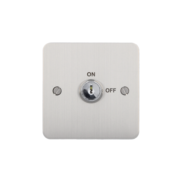 Surface key switch, 2-position, momentary, keyed to differ