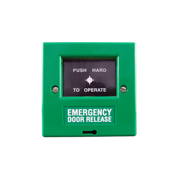 Double Pole Breakglass Unit - Green