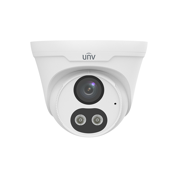 Uniview Easy 8MP Dual Light IP Colour Hunter Fixed Turret Camera (2.8mm Lens) - White