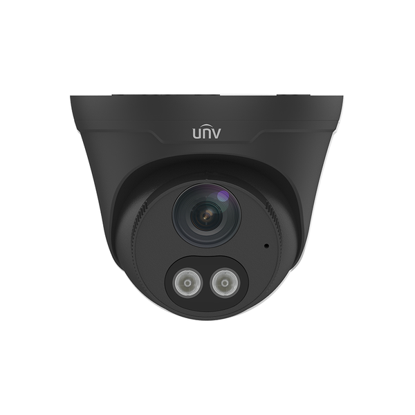 Uniview Easy 8MP Dual Light IP Colour Hunter Fixed Turret Camera (2.8mm Lens) - Black