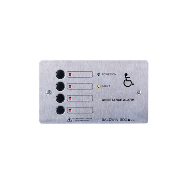 4 Way Toilet Alarm Control Panel S/Steel