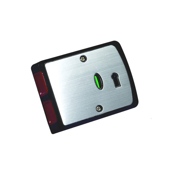 Grade 3 Panic Button, Double Push, End Push, With S/Steel Fascia, Rear Tamper